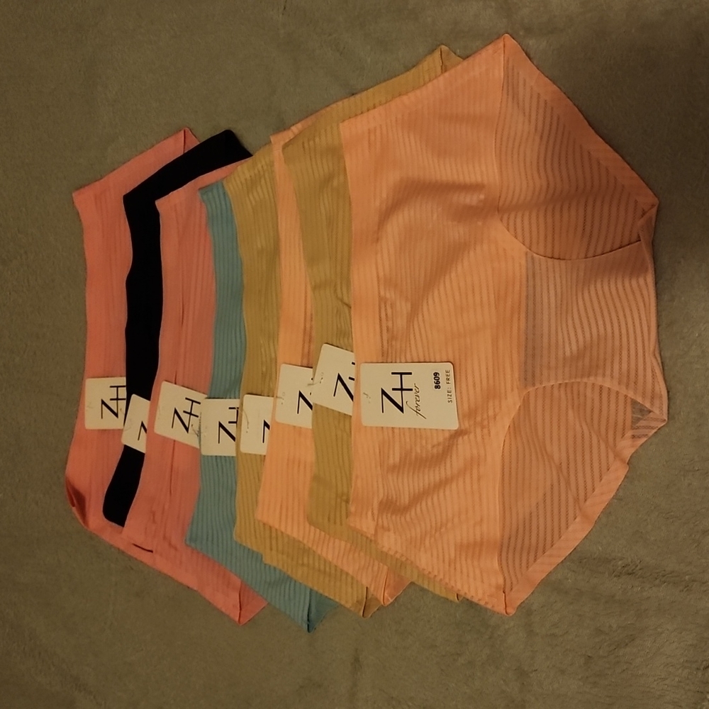 6 for $15..New Panties..  w/ tag...good quality seamless fits small..